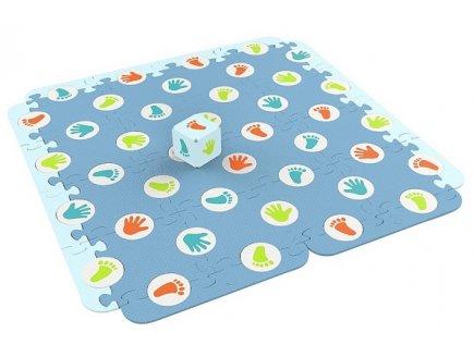 Tapis puzzle evolutif en mousse crapahute 3 jeux en 1 - tatamiz - 66 pieces