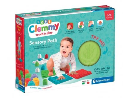 Tapis sensoriels Clemmy + cubes souples - Baby Clementoni - 17352 - Eveil bébé