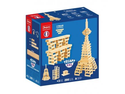 T�cap 3XL 200 planchettes en bois - Jeujura - 8308 - Jeu de construction