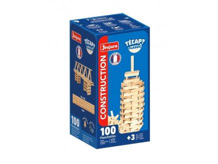 T�cap Classic 100 planchettes en bois - Jeujura - 8301 - Baril Jeu de construction