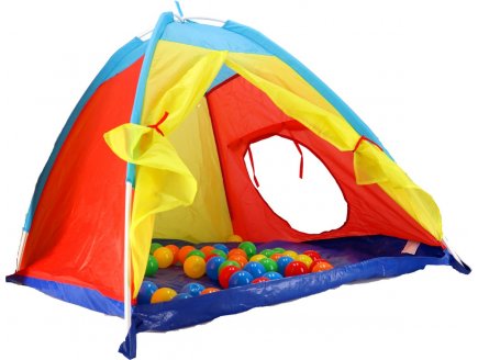 TENTE A BALLES IGLOO + 30 BALLES PLASTIQUE  - TENTE DE JEU INTERIEUR