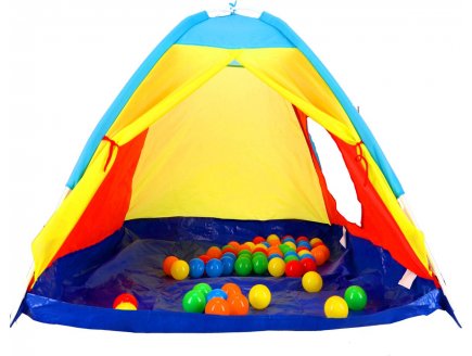 Tente a balles igloo + 30 balles plastique  - tente de jeu interieur