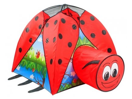 TENTE IGLOO COCCINELLE AVEC TUNNEL - OUTDOOR - JEU PLEIN AIR