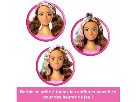 Tte  coiffer barbie chevelure brune et accessoires - color reveal - Mattel - jfg82