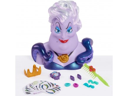 Tete � coiffer de Deluxe Disney : Ursula - 16 pi�ces - poup�e - Collection Disney Ariel La Petite Sirene