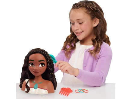 Tete a coiffer Disney : vaiana 2 - 7 pieces - poupee