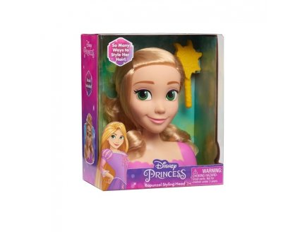 Tête à coiffer Raiponce 14 cm avec brosse - Disney Princesse - Coiffure Poupée