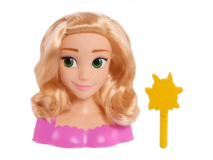 Tête à coiffer Raiponce 14 cm avec brosse - Disney Princesse - Coiffure Poupée