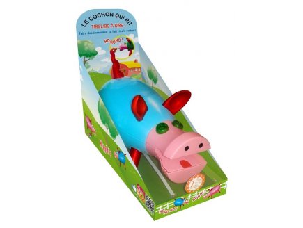 TIRELIRE A RIRE BLEU - LE COCHON QUI RIT - DUJARDIN - 10017 - DECO