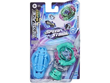 Toupie Beyblade Burst Surge Speed Storm : World Evo Helios H6 - Type Attaque - Pack toupie et lanceur - Hasbro F0527