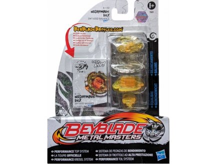 TOUPIE BEYBLADE METAL MASTERS NIGHTMARE REX AVEC LANCEUR - TYPE EQUILIBRE - HASBRO B-132