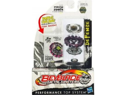 TOUPIE BEYBLADE METAL MASTERS : POISON ZURAFA AVEC LANCEUR - TYPE DEFENSE - HASBRO B-121