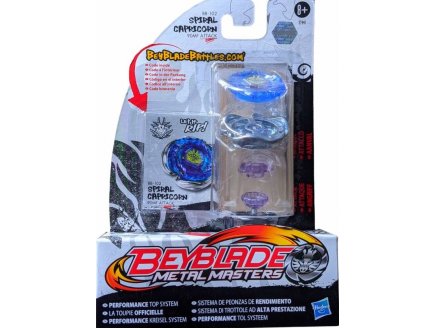 TOUPIE BEYBLADE METAL MASTERS : SPIRAL CAPRICORN AVEC LANCEUR - TYPE ATTAQUE - HASBRO BB-102