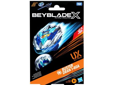 Toupie Beyblade x Buster Dran 1-60A UX - Type Attaque - Pack toupie et lanceur - Hasbro G1536
