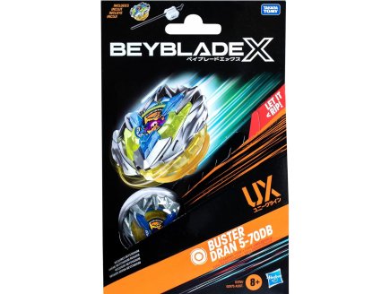 Toupie Beyblade x Buster Dran 5-70DB UX - Type Endurance - Pack toupie et lanceur - Hasbro G1751