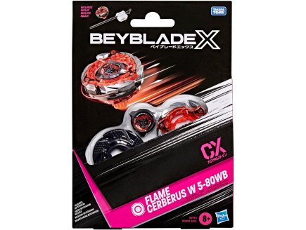 Toupie Beyblade x Flame Cerberus W 5-80WB CX - Type Endurance - Pack toupie et lanceur - Hasbro G2747
