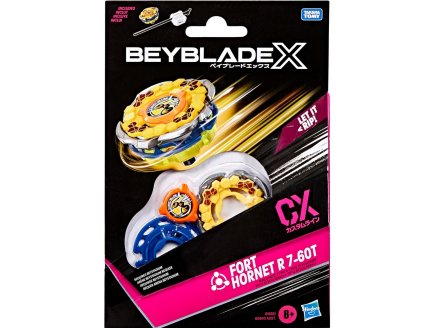 Toupie Beyblade x Fort Hornet R 7-60T CX - Type Equilibre - Pack toupie et lanceur - Hasbro G1682