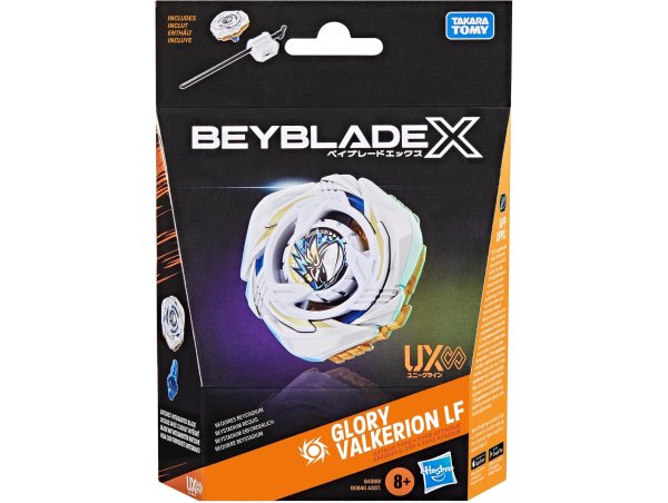Toupie Beyblade x Glory Valkerion LF UX - Type Attaque - Pack toupie et lanceur - Hasbro G4568