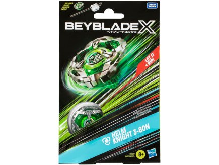 TOUPIE BEYBLADE X HELM KNIGHT 3-80N - TYPE DEFENSE - PACK TOUPIE ET LANCEUR - HASBRO F9581
