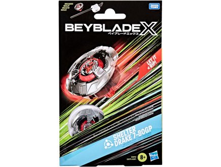 Toupie Beyblade x Helter Drake 7-80GP - Type Equilibre - Pack toupie et lanceur - Hasbro G1675