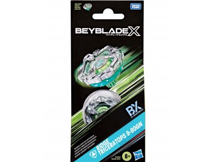 Toupie Beyblade x Ridge Triceratops 9-80GN - Type D�fense - Pack toupie - Hasbro G3392