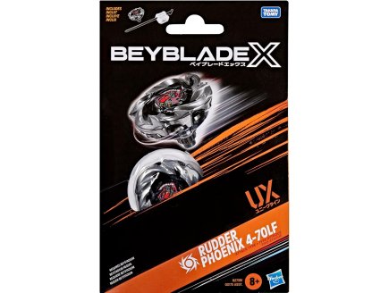 Toupie Beyblade x Rudder Phoenix 4-70LF UX - Type Attaque - Pack toupie et lanceur - Hasbro G2739