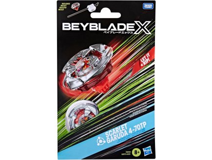 Toupie beyblade x Scarlet Garuda 4-70TP - Type �quilibre - Pack toupie et lanceur - Hasbro G1673