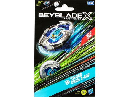 TOUPIE BEYBLADE X SWORD DRAN 3-60F - TYPE ATTAQUE - PACK TOUPIE ET LANCEUR - HASBRO F9580