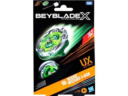 Toupie Beyblade X Wand Wizard 1-60R UX - Type Attaque - Pack toupie et lanceur - Hasbro G1538