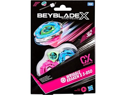 Toupie Beyblade x Wriggle Kraken S 3-85O CX - Type Endurance - Pack toupie et lanceur - Hasbro G1683