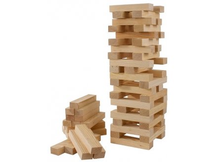 TOUR INFERNALE GEANTE EN BOIS 60 BLOCS XXL - JENGA - JEU PLEIN AIR, JARDIN