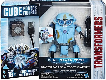 TRANSFORMERS AUTOBOT SQWEEKS - ROBOT TRANSFORMABLE AVEC SON ET LUMIERE - PACK ETINCELLE - HASBRO - C3481