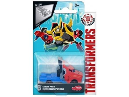 TRANSFORMERS : CAMION OPTIMUS PRIME - VEHICULE MINIATURE METAL ROUGE ET BLEU - VOITURE - HASBRO