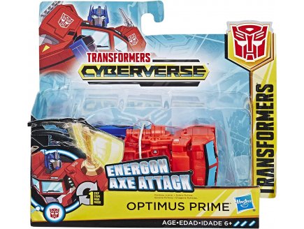 TRANSFORMERS CYBERVERSE - CAMION OPTIMUS PRIME : ENERGON AXE ATTACK - HASBRO - E3645