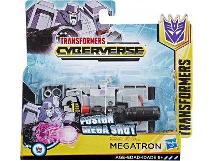 TRANSFORMERS CYBERVERSE - CHAR GRIS MEGATRON : FUSION MEGA SHOT - HASBRO - E3643