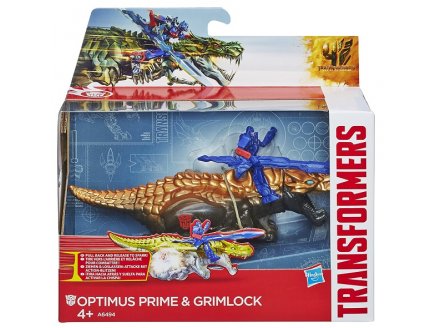 TRANSFORMERS L'AGE DE L'EXTINCTION : OPTIMUS PRIME - GRIMLOCK - FIGURINE - HASBRO - A6494