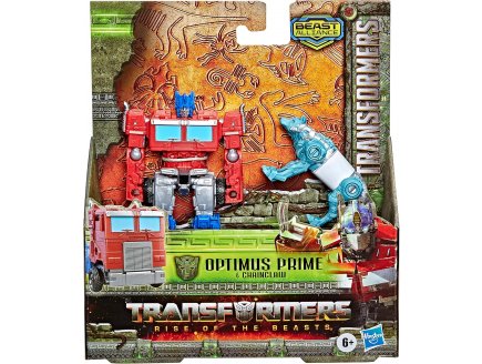 Transformers Optimus Prime Et Chainglaw Of The Beasts Alliance - Camion et Animal Sauvage - Hasbro - F4612 - Figurine
