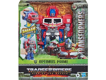 TRANSFORMERS RISE OF THE BEASTS - OPTIMUS PRIME CAMION ROUGE ET BLEU - ROBOT TRANSFORMABLE EN VEHICULE - HASBRO - F4642