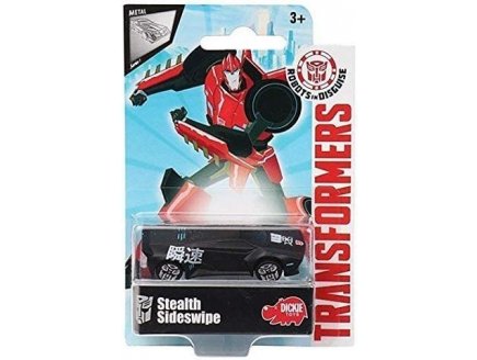 TRANSFORMERS : STEALTH SIDESWIPE - VEHICULE MINIATURE METAL NOIRE - VOITURE - HASBRO