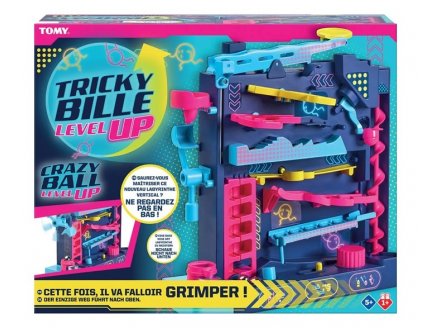 TRICKY BILLE LEVEL UP NIVEAU 3 - CIRCUIT BILLES, PARCOURS OBSTACLES - TOMY - JEU ACTION, ADRESSE