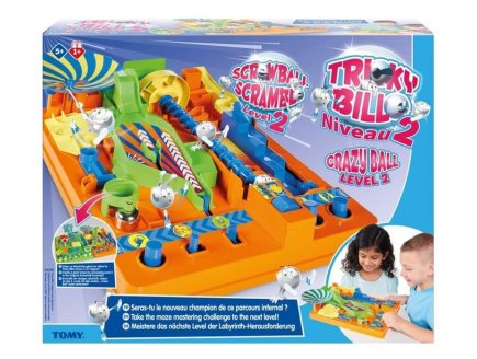 TRICKY BILLE NIVEAU 2 - CIRCUIT BILLES, PARCOURS OBSTACLES - TOMY - JEU ACTION, ADRESSE