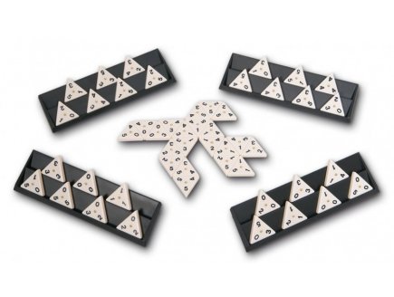 Triominos Deluxe 2-4 Joueurs, 56 Dominos Triangulaires - Goliath - 60726 - Jeu de soci�t� Classique