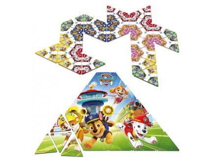 Triominos junior pat patrouille - domino triangulaire - paw patrol - Goliath - 931650 - jeu societe enfant