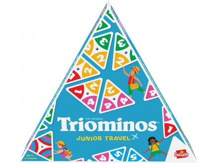 Triominos Junior Travel 2 niveaux - Dominos triangulaires - Goliath - 931165 - Jeu societe enfant