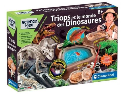 TRIOPS ET LE MONDE DES DINOSAURES - LABO SCIENCE & JEU - CLEMENTONI - 52566 - PREHISTOIRE