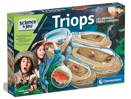 TRIOPS LES ANIMAUX PREHISTORIQUES - LABO SCIENCE & JEU - CLEMENTONI - 52565 - AQUARIUM