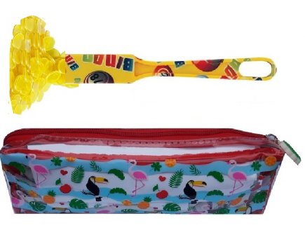 TROUSSE BINGO + BATON MAGNETIQUE JAUNE + 100 PIONS DE LOTO - KIT COMPLET 3 EN 1 - LOTOQUINE