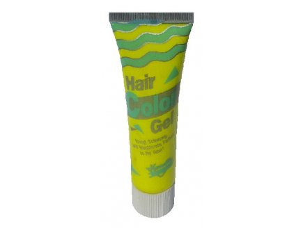 TUBE DE GEL : JAUNE FLUO POUR CHEVEUX 40ML - ACCESSOIRES DEGUISEMENTS DE CARNAVAL - HALLOWEEN