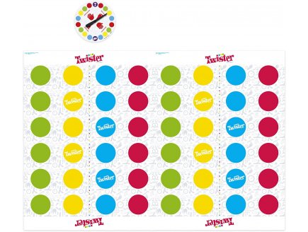 Twister version geant - Mb jeux - hasbro - jeu de societe- jeu plein air
