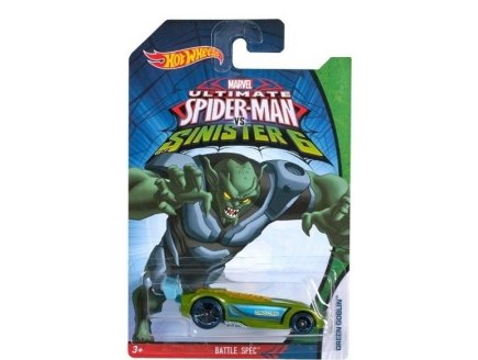 V?hicule battle spec green goblin : ultimate spiderman sinister 6 - hot wheels - voiture miniature 1:64 - Mattel - cmj87